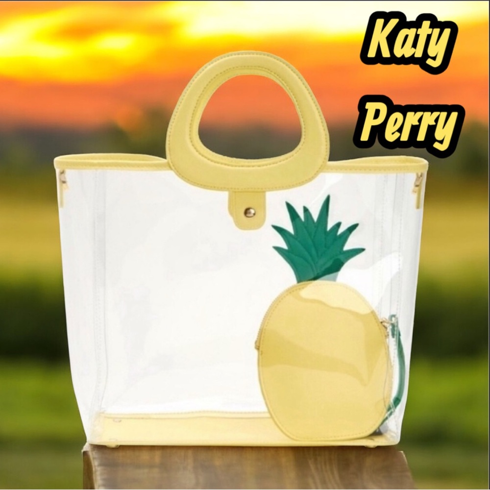 Katy Perry Pineapple 🍍 Clear Tote 👜 NWT